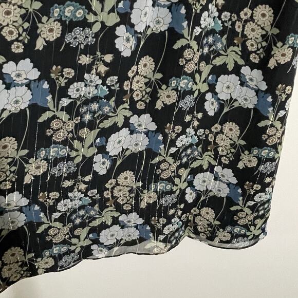 Bianca Balti The Sycamore Mini Maternity Dress Size 2 Black Teal Floral Boho NWT - Picture 9 of 16